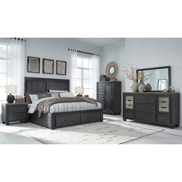 Signature Design by Ashley Foyland B989 8 pc Queen Panel Storage Bedroom Set IMAGE 1