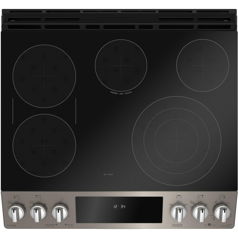 GE Profile 30-inch Slide-In Electric Range PCS940EMES IMAGE 2