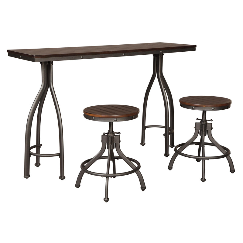 Signature Design by Ashley Odium 3 pc Counter Height Dinette D284-113 IMAGE 1