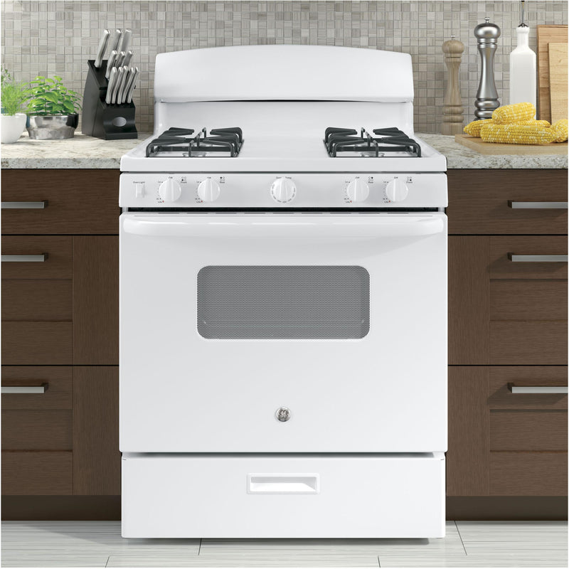 GE 30-inch Freestanding Gas Range JCGBS10DEMWW IMAGE 7