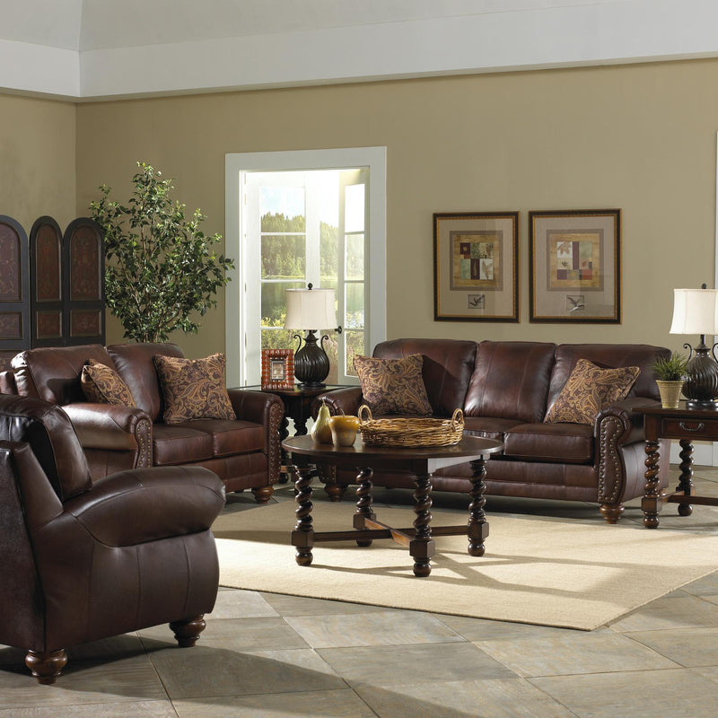 Best Home Furnishings Noble Stationary Leather Loveseat L64LU 71508L IMAGE 3