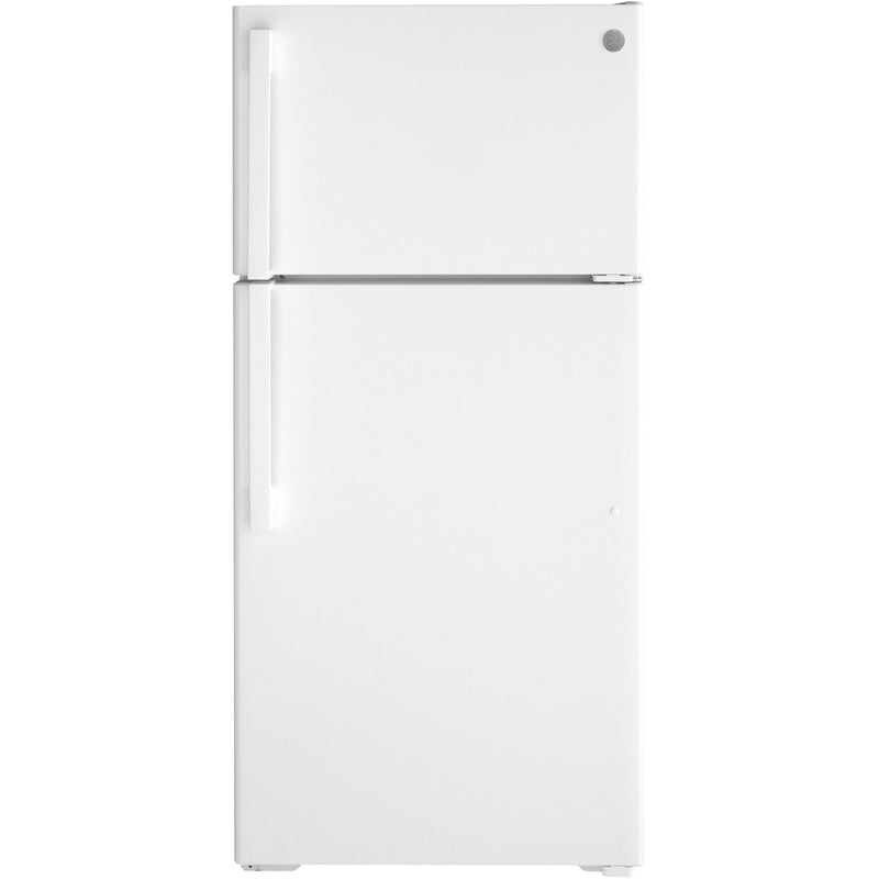 GE 28-inch, 15.6 cu.ft. Freestanding Top-Freezer Refrigerator with ClimateKeeper™ GTE16DTNRWW IMAGE 1