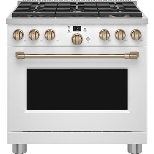 Café 36-inch Freestanding Dual-Fuel Range with 6 Burners C2Y366P4TW2 IMAGE 1