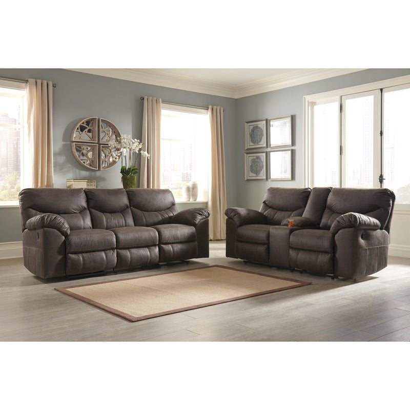 Signature Design by Ashley Boxberg Reclining Leather Look Sofa 3380388C IMAGE 4