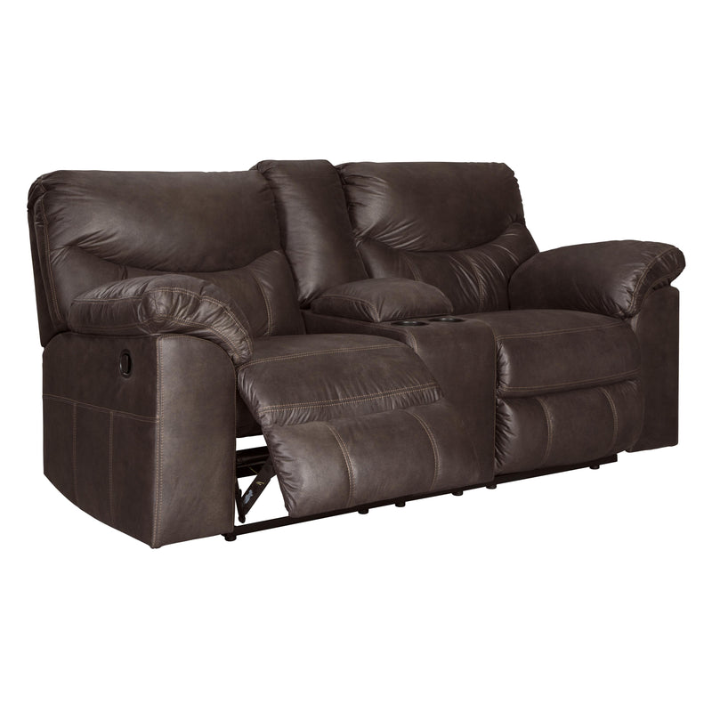 Signature Design by Ashley Boxberg Reclining Leather Look Loveseat 3380394C IMAGE 2