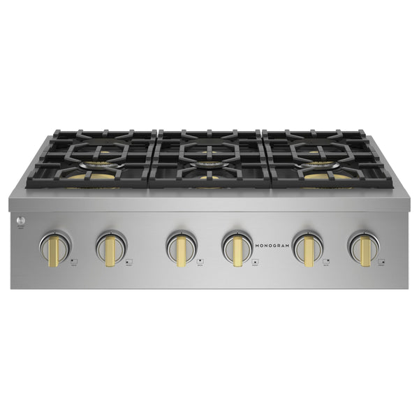 Monogram 36-inch Gas Rangetop with 6 Burners ZGU366NTSS IMAGE 1