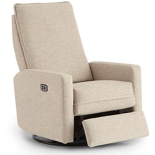 Best Home Furnishings Calli Swivel Glider Fabric Recliner Calli 1AZ95 Swivel Glider Recliner - Tan IMAGE 3