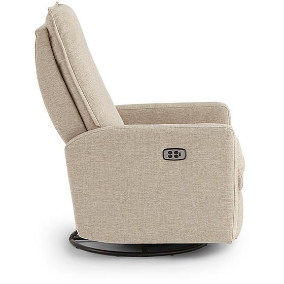 Best Home Furnishings Calli Swivel Glider Fabric Recliner Calli 1AZ95 Swivel Glider Recliner - Tan IMAGE 4