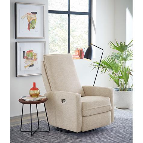 Best Home Furnishings Calli Swivel Glider Fabric Recliner Calli 1AZ95 Swivel Glider Recliner - Tan IMAGE 5