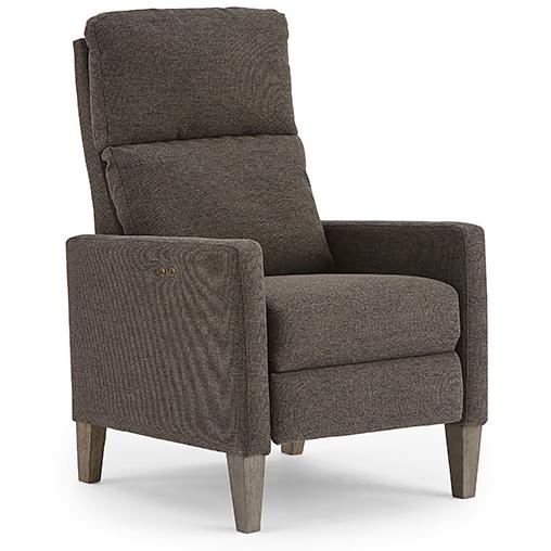 Best Home Furnishings Janae Fabric Recliner Janae 1LP30R High Leg Recliner - Charcoal IMAGE 1