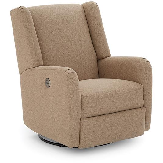 Best Home Furnishings Shaylyn Swivel Glider Fabric Recliner Shaylyn 1NP15 Swivel Glider Recliner - Sisal IMAGE 1