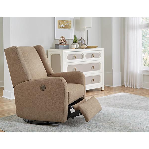 Best Home Furnishings Shaylyn Swivel Glider Fabric Recliner Shaylyn 1NP15 Swivel Glider Recliner - Sisal IMAGE 6