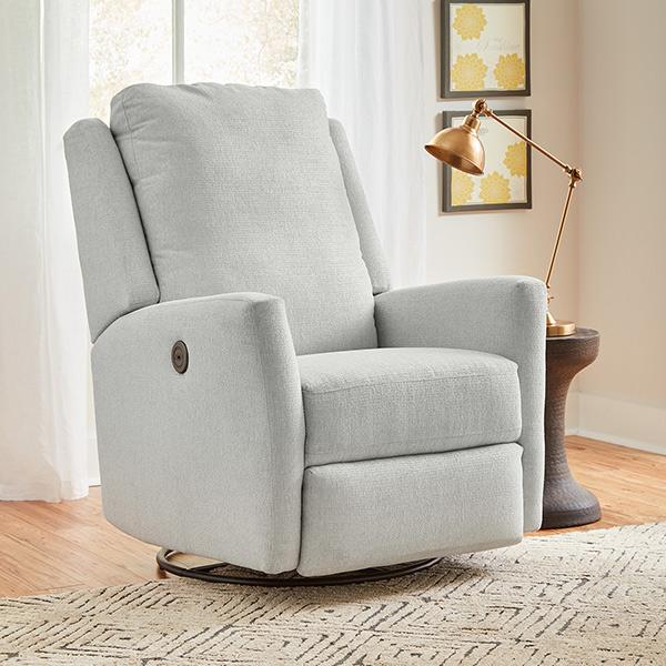 Best Home Furnishings Heatherly Swivel Glider Fabric Recliner Heatherly 1NP25 Swivel Glider Recliner - Dove IMAGE 5