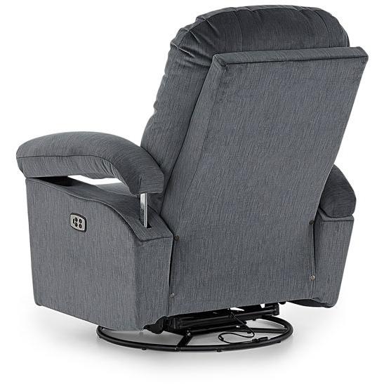 Best Home Furnishings Jodie Swivel Glider Fabric Recliner Jodie 3NZ05 Swivel Glider Recliner - Charcoal IMAGE 5