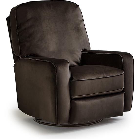 Best Home Furnishings Bilana Swivel Glider Fabric Recliner Bilana 4MI55 Swivel Glider Recliner - Caviar IMAGE 1