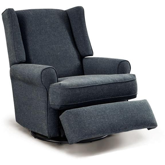 Best Home Furnishings Logan Swivel Glider Fabric Recliner Logan 5NI95 Swivel Glider Recliner - Cobalt IMAGE 2