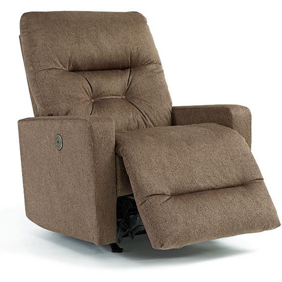 Best Home Furnishings Gentry Rocker Fabric Recliner Gentry 6MP27 Rocker Recliner - Café IMAGE 2