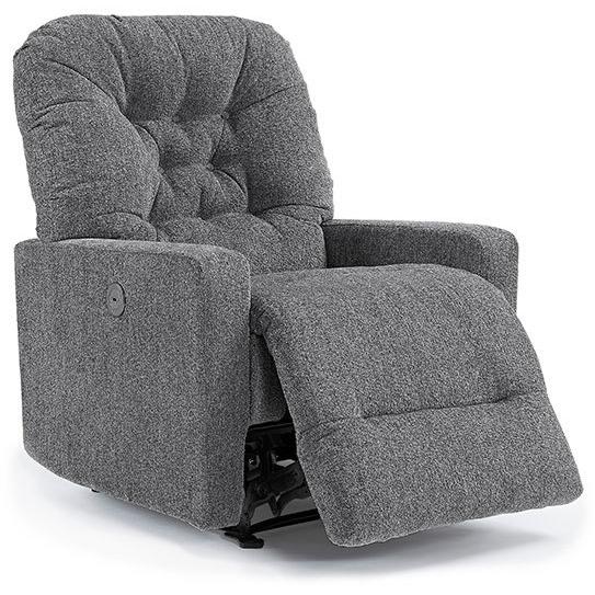 Best Home Furnishings Deidre Rocker Fabric Recliner Deidre 6MP34 Rocker Recliner - Grey IMAGE 2