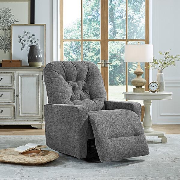 Best Home Furnishings Deidre Rocker Fabric Recliner Deidre 6MP34 Rocker Recliner - Grey IMAGE 6