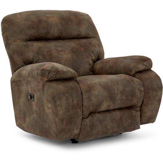 Best Home Furnishings Arial Rocker Fabric Recliner Arial 6MZ67 Rocker Recliner - Driftwood IMAGE 1