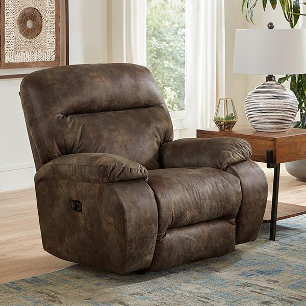 Best Home Furnishings Arial Rocker Fabric Recliner Arial 6MZ67 Rocker Recliner - Driftwood IMAGE 5