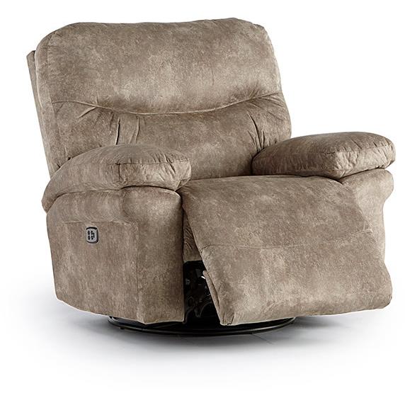 Best Home Furnishings Leya Rocker Fabric Recliner Leya 6MZ75 Rocker Recliner - Paloma Grey IMAGE 2