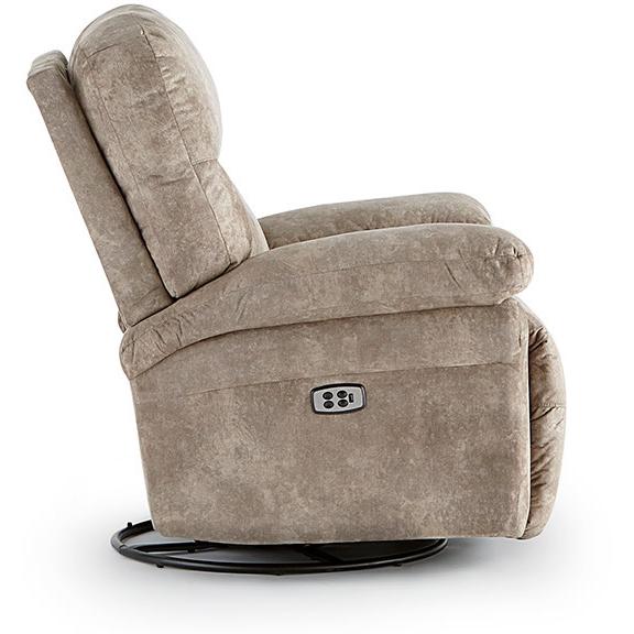 Best Home Furnishings Leya Rocker Fabric Recliner Leya 6MZ75 Rocker Recliner - Paloma Grey IMAGE 4