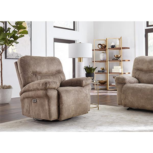 Best Home Furnishings Leya Rocker Fabric Recliner Leya 6MZ75 Rocker Recliner - Paloma Grey IMAGE 5