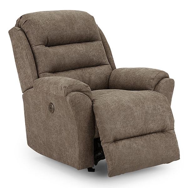 Best Home Furnishings Oren Rocker Fabric Recliner Oren 6NP77 Rocker Recliner - Paloma Grey IMAGE 2