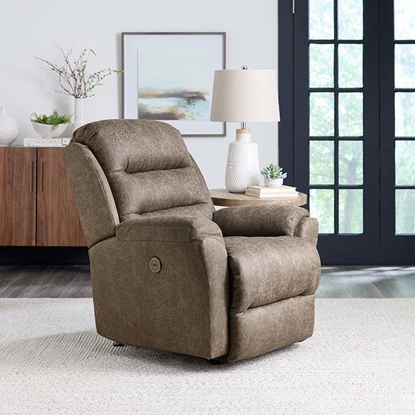 Best Home Furnishings Oren Rocker Fabric Recliner Oren 6NP77 Rocker Recliner - Paloma Grey IMAGE 5