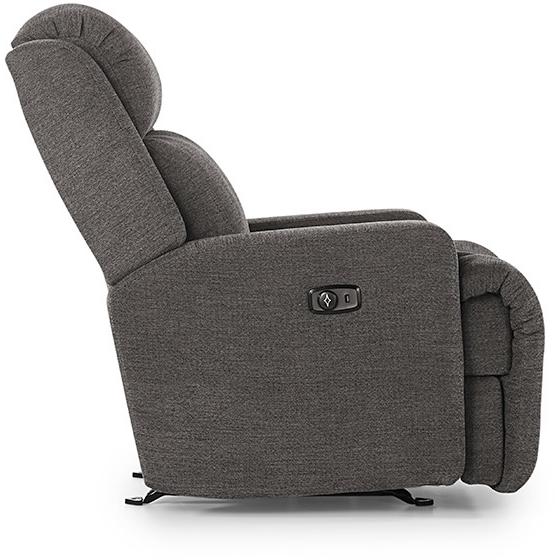 Best Home Furnishings O'Neil Rocker Fabric Recliner O'Neil 9NZ27 Rocker Recliner - Charcoal IMAGE 4