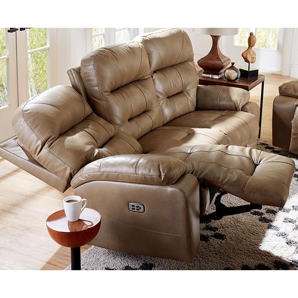 Best Home Furnishings Ryson Reclining Leather Sofa Ryson U850CZ4 Reclining Sofa - Stone IMAGE 4