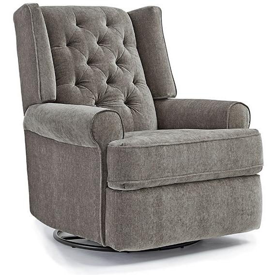 Best Home Furnishings Kendra Swivel Glider Fabric Recliner Kendra 5NI85 Swivel Glider Recliner - Ecru IMAGE 1