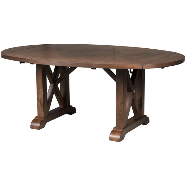 Winners Only Oval Pembrook Dining Table with Pedestal Base T1-PM5276-W IMAGE 1