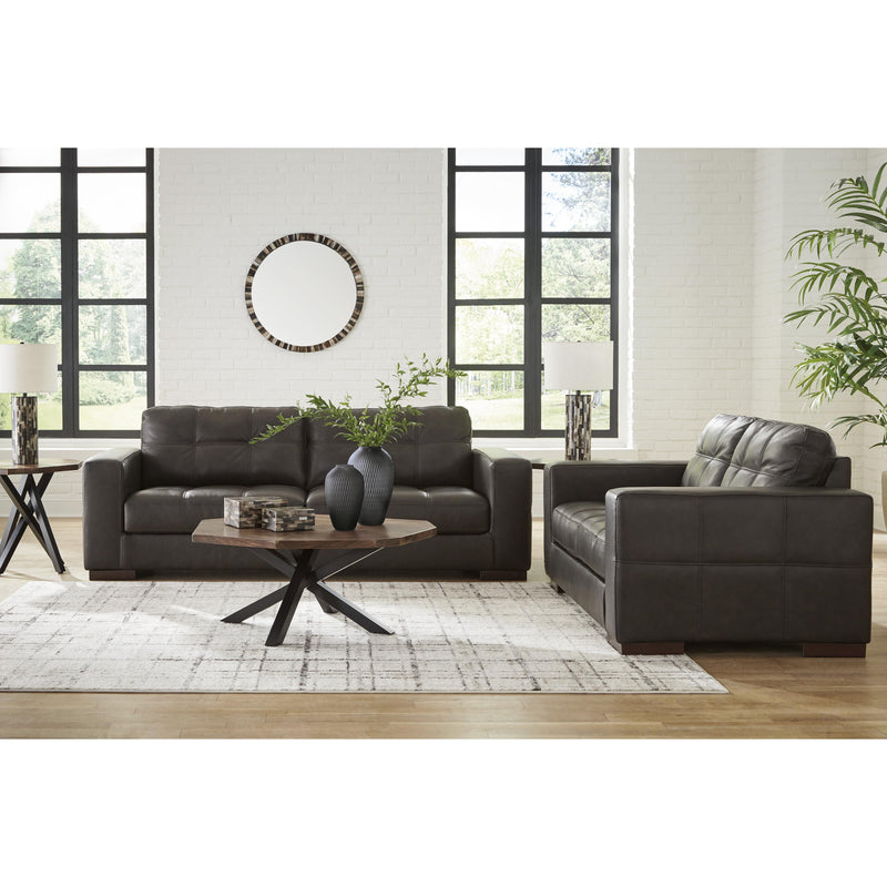 Signature Design by Ashley Luigi Stationary Leather Match Loveseat 5650635C IMAGE 9