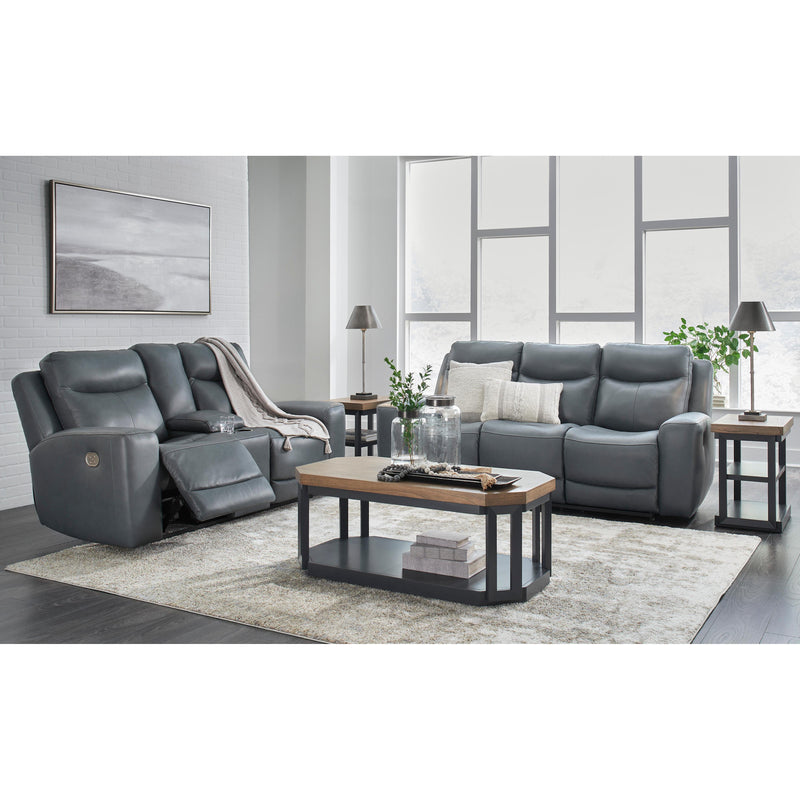 Signature Design by Ashley Mindanao Power Reclining Leather Match Sofa U5950415C IMAGE 14