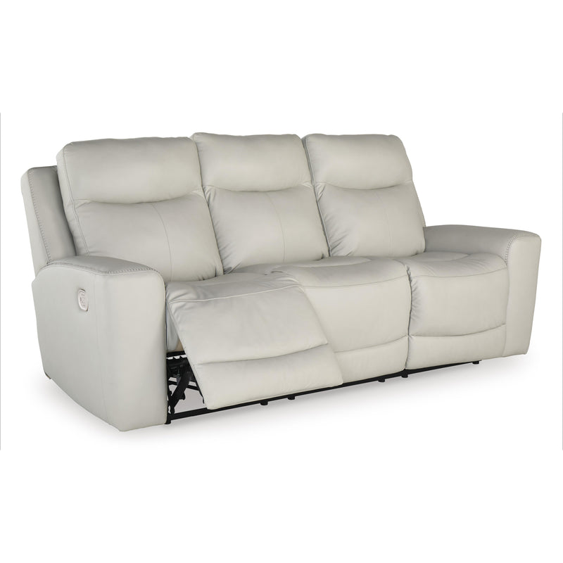 Signature Design by Ashley Mindanao Power Reclining Leather Match Sofa U5950515C IMAGE 2