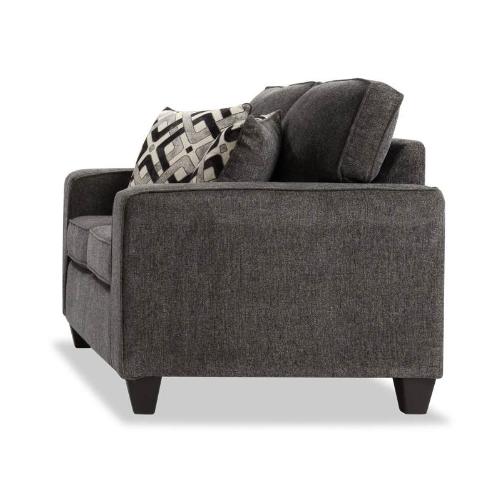 Minhas Furniture Stationary Fabric Loveseat AB9406-GR-L IMAGE 1