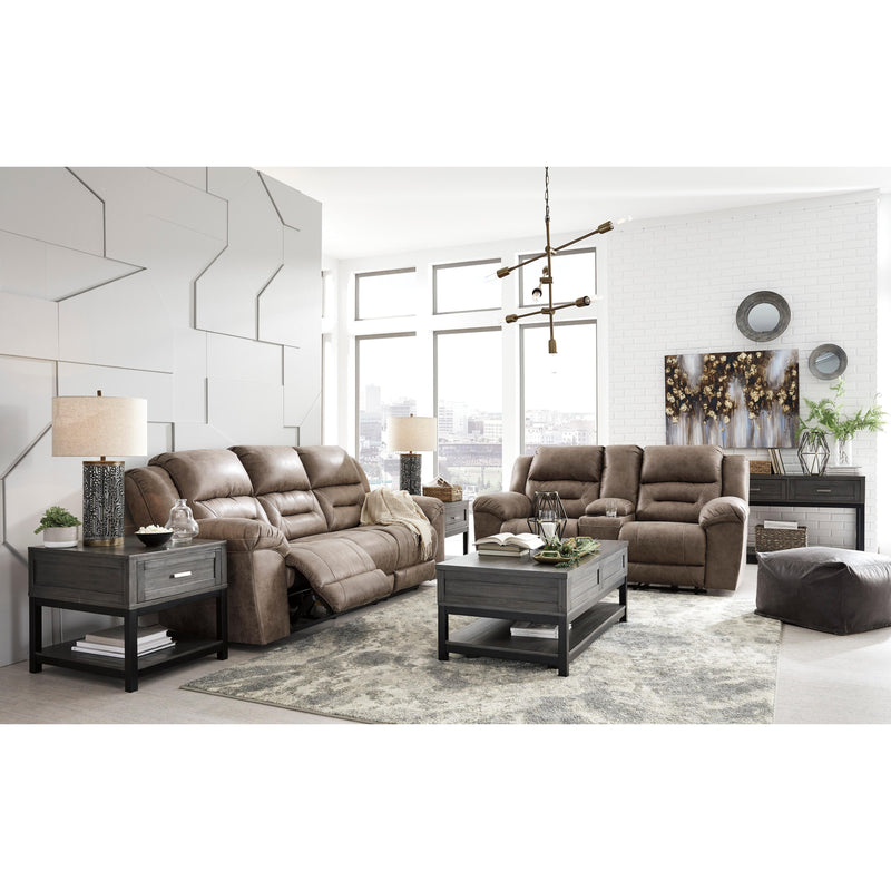 Signature Design by Ashley Stoneland Reclining Leather Look Sofa 3990588C IMAGE 7