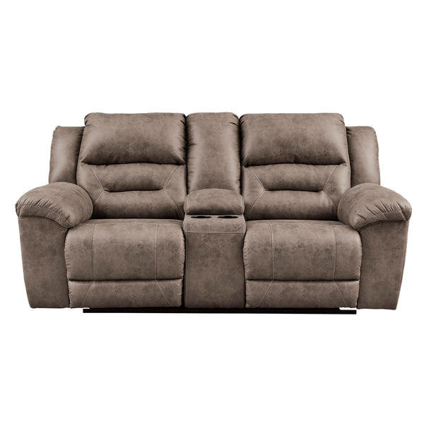 Signature Design by Ashley Stoneland Power Reclining Leather Look Loveseat 3990596C IMAGE 1