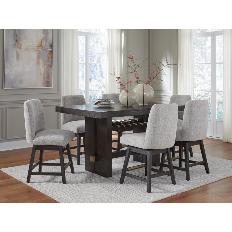 Signature Design by Ashley Burkhaus Counter Height Dining Table with Trestle Base D984-32 IMAGE 8