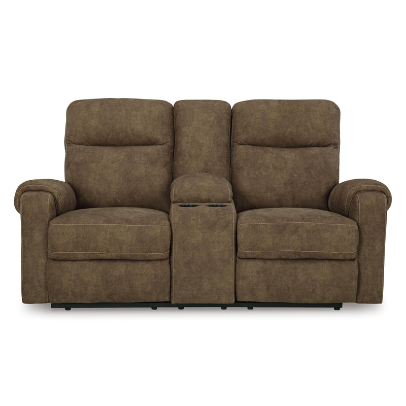 Signature Design by Ashley Edenwold Reclining Leather Look Loveseat with Console 1380594C IMAGE 3