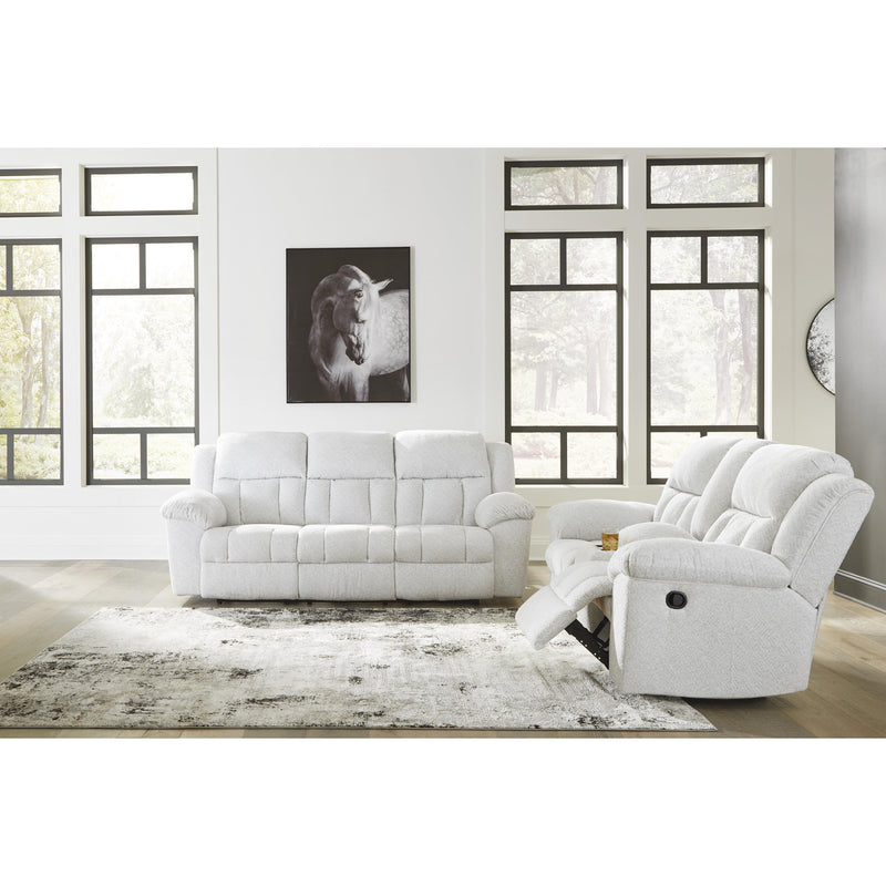 Signature Design by Ashley Frohn Reclining Fabric Loveseat with Console 3740594C IMAGE 9