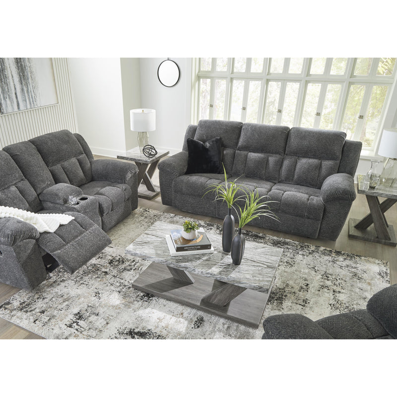 Signature Design by Ashley Frohn Reclining Fabric Loveseat with Console 3740694C IMAGE 10