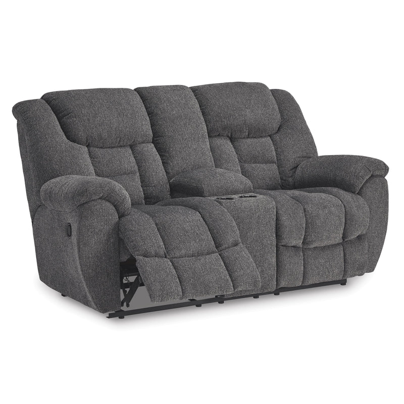 Signature Design by Ashley Foreside Reclining Fabric Loveseat with Console 3810494C IMAGE 2