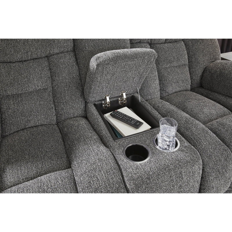 Signature Design by Ashley Foreside Reclining Fabric Loveseat with Console 3810494C IMAGE 7